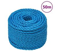 SKM Cuerda de Trabajo Polipropileno Azul 10 mm 50 m,Bricolaje,Accesorios de Bricolaje,Cadenas, Alambre y Cuerda,Sogas y Cuerdas metálicas,Azul,1.86 kg,152973