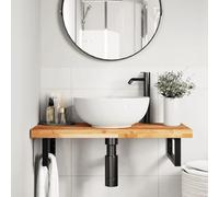 SKM Encimera tocador baño Madera Acacia Acabado Aceite 80x40x4 cm,Mobiliario,Armarios y Almacenamiento,Tocadores,Tocadores de baño,Marrón,9.4 kg,3279704