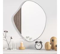 SKM Espejo de Pared Plateado 60x50 cm,Casa y jardín,Decoración,Espejos,Plateado,348249