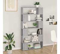 SKM Estantería/Divisor de Espacios Gris Sonoma 100x24x188 cm,Mobiliario,Estanterías,Librerías y estanterías,Gris,38.64 kg,3187604