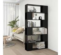 SKM Estantería Divisor de Espacios Negro 100x24x188 cm,Mobiliario,Estanterías,Librerías y estanterías,Negro,38.84 kg,3082072