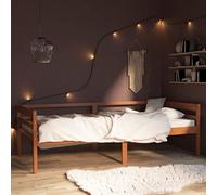 SKM Estructura Cama sin colchón Madera Pino marrón Miel 90x200 cm,Mobiliario,Camas y Accesorios,Camas y somieres,Marrón,17.1 kg,322053