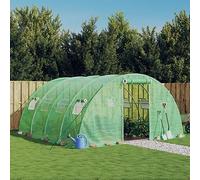 SKM Invernadero con Estructura de Acero Verde 16 m² 4x4x2 m,Casa y jardín,Jardín,Jardinería,Invernaderos,Verde,29.2 kg,3188061