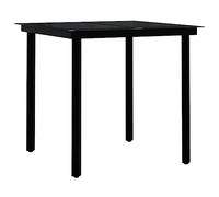 SKM Juego de Comedor de jardín 3 Piezas marrón y Negro,Mobiliario,Muebles de jardín,Conjuntos de jardín,Marrón,24.94 kg,3099383