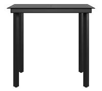 SKM Juego de Comedor de jardín 5 Piezas con Cojines marrón y Negro,Mobiliario,Muebles de jardín,Conjuntos de jardín,Marrón,39.94 kg,3099300