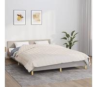 SKM Manta con Peso Tela Color Crema Claro 220x240 cm 11 kg,Casa y jardín,Ropa de casa,Ropa de Cama,Mantas,Crema,11.5 kg,3154826