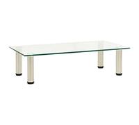 SKM Mueble para TV de Vidrio Templado Transparente 60x35x17 cm,Mobiliario,Muebles TV,Transparente,5.14 kg,322763