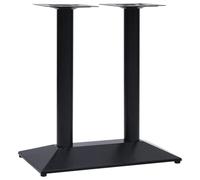 SKM Pata de Mesa de bistró Negra 70x40x72 cm de Hierro Fundido,Mobiliario,Accesorios para mesas,Patas para mesas,Negro,16.26 kg,325438