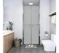 SKM Puerta de Ducha Esmerilado 76x190 cm,Bricolaje,Fontanería,Piezas y Herramientas para componentes de fontanería,Artículos de Ducha,Puertas de Ducha,Plateado,19.71 kg,148793