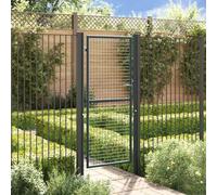 SKM Puerta de jardín de Malla de Acero galvanizado, 100 x 200 cm, Gris,Bricolaje,Vallas de jardín,Puertas de jardín,Antracita,22.35 kg,145775