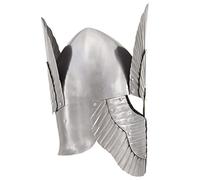 SKM Réplica de Casco de Caballero Medieval fantasía Larp Acero Plateado,Arte y Ocio,Hobbies y Artes Creativas,Coleccionables,Armas coleccionables,2.66 kg,286230