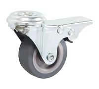 SKM Ruedas giratorias Agujero Pasador y Frenos Dobles 4 uds 50 mm,Economía e Industria,Manipulación de Materiales,0.81 kg,143423