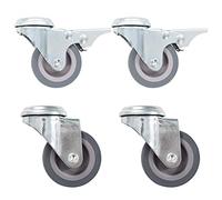 SKM Ruedas giratorias con Agujero Pasador 4 Unidades 50 mm,Economía e Industria,Manipulación de Materiales,0.68 kg,143430