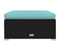 SKM Set de Muebles de jardín 6 pzas y Cojines ratán sintético Negro,Mobiliario,Muebles de jardín,Conjuntos de jardín,Negro,47.1 kg,3101809