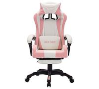 SKM Silla Gaming con Luces LED RGB Cuero sintético Rosa y,Mobiliario,Mobiliario de Oficina,Sillas de Oficina,Rosa,17.4 kg,288014