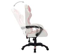 SKM Silla Gaming con Luces LED RGB Cuero sintético Rosa y Negro,Mobiliario,Mobiliario de Oficina,Sillas de Oficina,Rosa,16.1 kg,288004