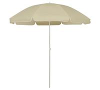 SKM Sombrilla de Playa Amarillo Arena 240 cm,Casa y jardín,Jardín,Artículos de Exterior,Sombrillas,2.1 kg,314703