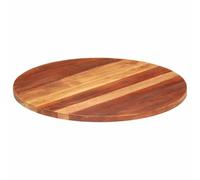 SKM Tablero de Mesa Redonda Madera Maciza de Acacia 25-27 mm 70 cm,Mobiliario,Accesorios para mesas,Tableros para mesas,Marrón,9.32 kg,285975