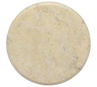 SKM Tablero para Mesa mármol Color Crema Ø40x2,5 cm,Mobiliario,Accesorios para mesas,Tableros para mesas,Crema,9.6 kg,149189