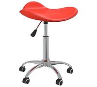 SKM Taburete de salón de Belleza de Cuero sintético Rojo,Economía e Industria,Peluquería y cosmética,Sillas de peluquería,Rojo,4.6 kg,323685