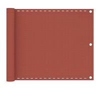 SKM Toldo para balcón HDPE Terracota 75x300 cm,Casa y jardín,Jardín,Artículos de Exterior,Sombrillas,Marrón,0.6 kg,310944