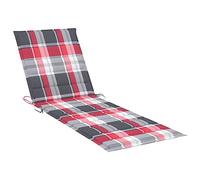 SKM Tumbona de jardín con Mesa y cojín de Madera de Pino impregnada,Mobiliario,Muebles de jardín,Asientos de Exterior,Tumbonas,Multicolor,44.3 kg,3065937