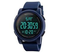 Skmei 1257 Reloj Deportivo Digital para Hombre Multifunción de Silicona Doble Tiempo - Azul