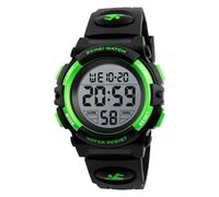 SKMEI Reloj deportivo digital impermeable con luz nocturna para niños de 5 a 12 años, regalo para niños y niñas, Verde