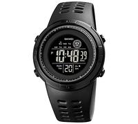 SKMEI Reloj deportivo Digital para hombre,50m,resistente al agua,LED,militar,multifunción,reloj inteligente,cronómetro,cuenta atrás,alarma de fecha automática