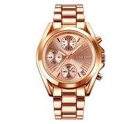 SKMEI Reloj deportivo para hombre, resistente al agua, esfera grande, digital, con alarma multifunción, doble zona horaria, cronómetro, Oro rosa de 1897, 1.69*1.54*0.51 inches, Classic