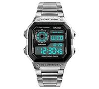 Skmei Reloj digital de acero inoxidable para hombre (1335), pulsera, pulsera