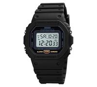 SKMEI Reloj Digital Militar para Hombre, multifunción, Impermeable, Deportivo, Calendario lunminous, 1628-BlackWhite