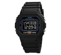 SKMEI Reloj digital militar para hombre, multifunción, impermeable, deportivo, calendario lunminous, 1628-Negro-Negro