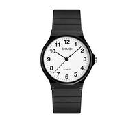 SKMEI Reloj rectangular para mujer, oro rosa, plateado, acero inoxidable, impermeable, de lujo, analógico, cuarzo, negro, digital, 3,8 x 3,3 x 0,8 cm, clásico, Negro Digital, 1.5*1.3*0.3 inch, Clásico