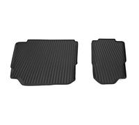 Skoda 565061580A - Alfombrillas de Goma de 3ª Fila para Todo Tipo de Clima, 2 Alfombrillas de Goma, Color Negro, Solo para 7 plazas