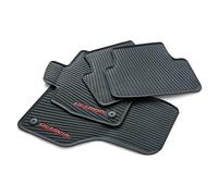 Skoda 5E4061500B - Alfombrillas de Goma para Todo Tipo de climas, Color Negro con inscripción Octavia en Rojo, no aptas para híbridos Suaves