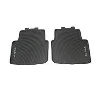Skoda 657061512 - Alfombrillas de Goma para Todo Tipo de Clima, 2 Alfombrillas de Goma Premium con Letras Scala, Color Negro