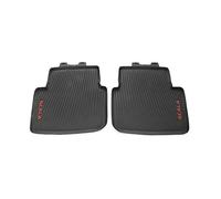 Skoda 657061512C - Alfombrillas para Todo Tipo de Clima (2 Unidades, Goma Trasera), Color Rojo