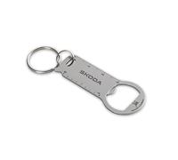 Skoda 6U0087013 Llavero Metal Abrebotellas Carrito de la compra Llavero, gris, talla única, Contemporáneo
