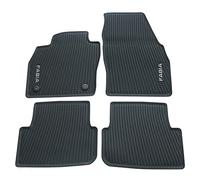 Skoda 6VB061500 Alfombrillas de Goma, 4 Alfombrillas de Goma, para Todo Tipo de Clima, con Letras Fabia