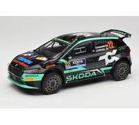 IXO 1/18 ŠKODA FABIA 22 GREENSMITH SAFARI RALLY 2024 MODELO ESTÁTICO DIECAST