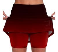 Skorts for Women High Waisted Workout Golf Skorts with Shorts Underneath Women's Tennis Dress Quick Dry Gym Athletic Running Solid Tennis Skirt Summer Womens Sports Skirts