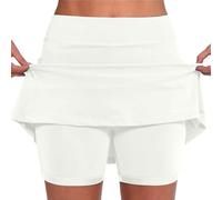 Skorts for Women with Inner Shorts 2026 Summer Golf Tennis Skirts Quick Dry Athletic Running Workout Skorts Ladies Lightweight Active Pants Breathable Skort Bike Shorts