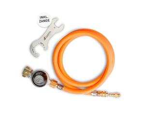 SKOTTI Prop, EN 417 Cartuchos de gas compatibles, juego de conexión de bombona de gas para barbacoa SKOTTI y hornillo de camping, para bombona de gas grande de 5 kg y 11 kg, ideal para camping y