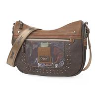 SKPAT - Bolso Bandolera Mujer Versátil para Diario y Viajes Estilo Casual Urbano Práctico Compacto Moda Bolsos De Mujer Bandolera. Bolso Marron Mujer