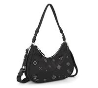 SKPAT - Bolso Bandolera Mujer Versátil para Diario y Viajes Estilo Casual Urbano Práctico Compacto Moda Bolsos De Mujer Bandolera. Bolso Negro Mujer
