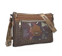 SKPAT - Bolso Bandolera Mujer Versátil para Diario y Viajes Estilo Casual Urbano Práctico Compacto Moda Bolsos De Mujer Bandolera. Bolso Marron Mujer