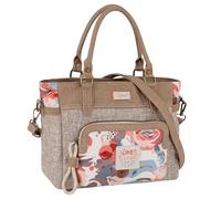 SKPAT - Bolso Mano Mujer Elegante Estilo Moderno Casual Para Ocio - Bolso De Mano De Mujer Pequeño Versátil para Uso Diario y Eventos, Taupe