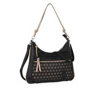 SKPAT - Bolso Mujer Grande Tipo Shopper Elegante Bolso Hombro Mujer Tote Espacioso Casual Bandolera Mujer Grande Alta Capacidad De Hombro Señora Estilo Moderno Diseñado, Negro-Taupe