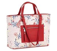SKPAT - Bolso Shopper Mujer Espacioso y Elegante Bolso Hombro Mujer Casual Moderno. Shopper para Oficina Diario y Viajes Ideal, Rojo